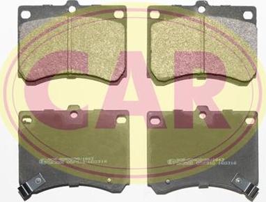 CAR PNT015 - Гальмівні колодки, дискові гальма autozip.com.ua