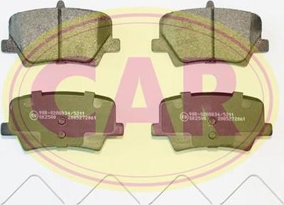 CAR PNT1602 - Гальмівні колодки, дискові гальма autozip.com.ua
