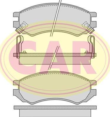 CAR PNT8001 - Гальмівні колодки, дискові гальма autozip.com.ua