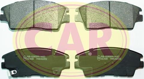CAR PNT2502 - Гальмівні колодки, дискові гальма autozip.com.ua