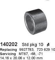 HC-Cargo 140202 - Втулка, вал стартера autozip.com.ua