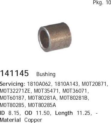 HC-Cargo 141145 - Втулка, вал стартера autozip.com.ua