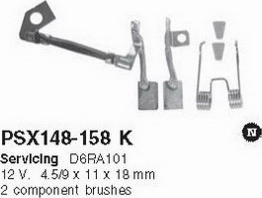 HC-Cargo PSX148-158K - Вугільна щітка, генератор autozip.com.ua
