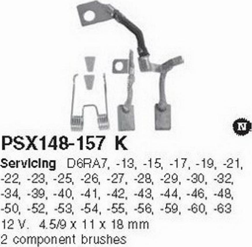 HC-Cargo PSX148-157K - Вугільна щітка, стартер autozip.com.ua
