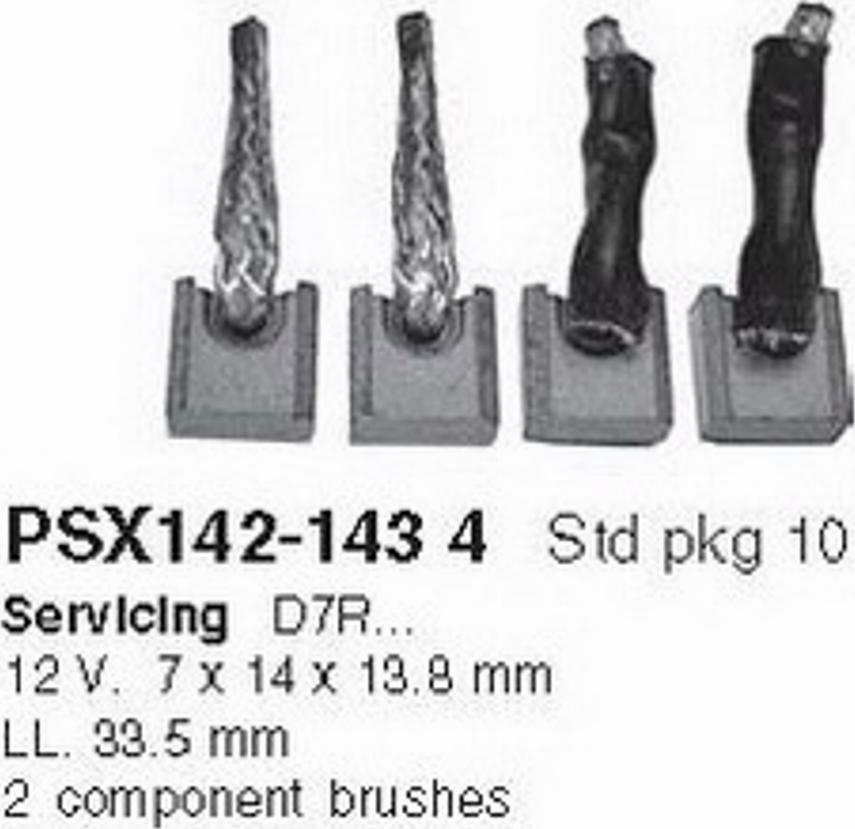 HC-Cargo PSX142-1434 - Вугільна щітка, стартер autozip.com.ua