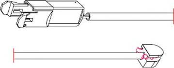 Carrab Brake Parts 8110 - Сигналізатор, знос гальмівних колодок autozip.com.ua