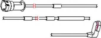 Carrab Brake Parts 8120 - Сигналізатор, знос гальмівних колодок autozip.com.ua