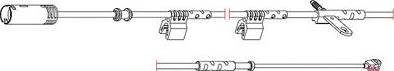 Carrab Brake Parts 8299 - Сигналізатор, знос гальмівних колодок autozip.com.ua