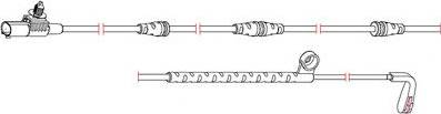 Carrab Brake Parts 8278 - Сигналізатор, знос гальмівних колодок autozip.com.ua