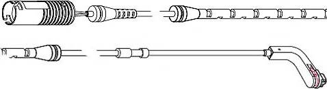 Carrab Brake Parts 8224 - Сигналізатор, знос гальмівних колодок autozip.com.ua