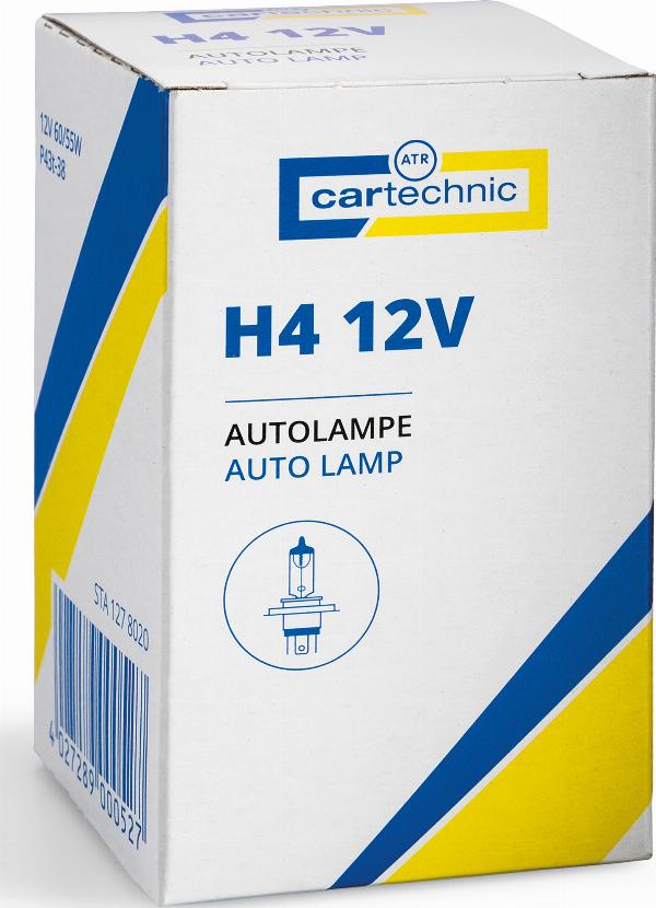 Cartechnic 40 27289 00052 7 - Лампа розжарювання, фара дальнього світла autozip.com.ua