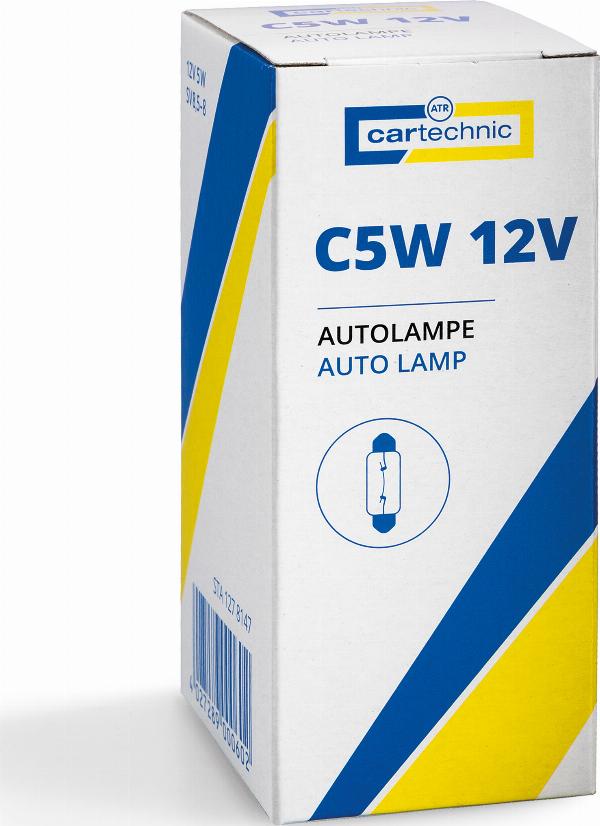 Cartechnic 40 27289 00060 2 - Лампа розжарювання, ліхтар освітлення номерного знака autozip.com.ua