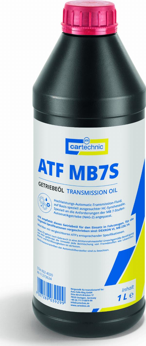 Cartechnic 40 27289 03929 9 - Трансмісійне масло autozip.com.ua
