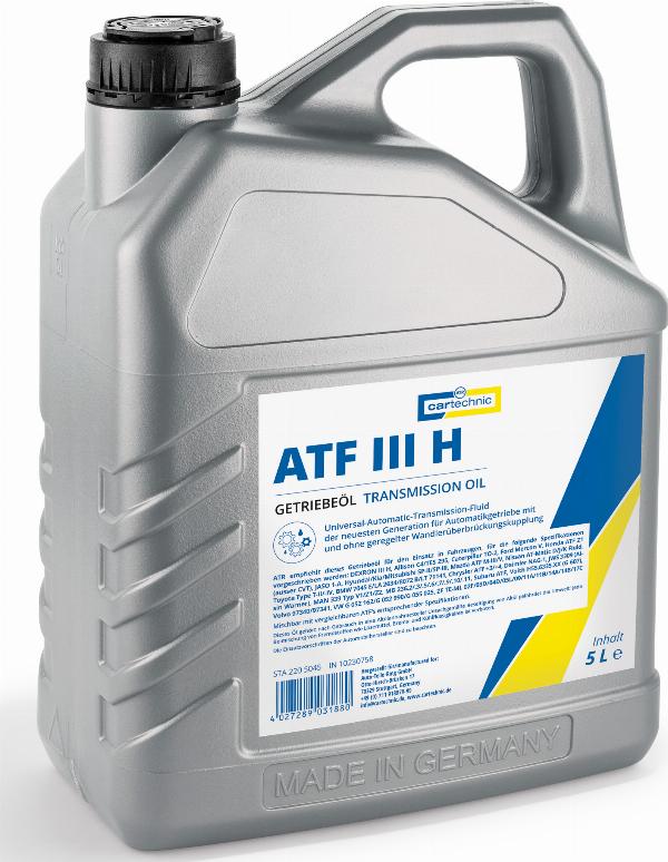 Cartechnic 40 27289 03188 0 - Трансмісійне масло autozip.com.ua
