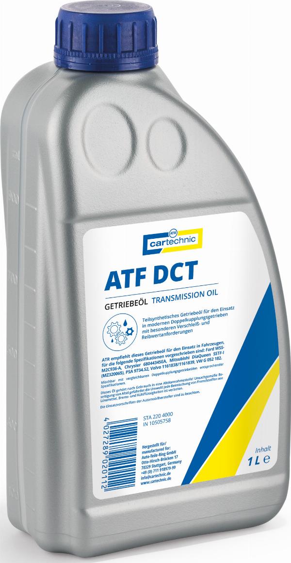 Cartechnic 40 27289 02011 2 - Масло автоматичної коробки передач autozip.com.ua