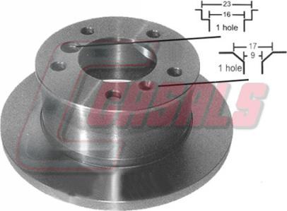 Casals 55204 - Гальмівний диск autozip.com.ua