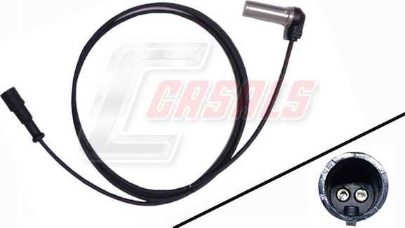Casals 50483 - Датчик ABS, частота обертання колеса autozip.com.ua