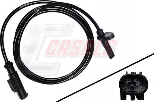 Casals 50516 - Датчик ABS, частота обертання колеса autozip.com.ua