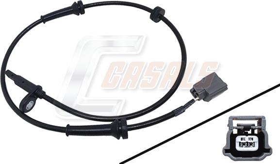 Casals 50663 - Датчик ABS, частота обертання колеса autozip.com.ua