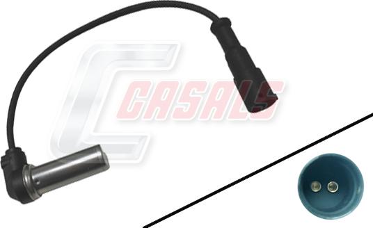 Casals 50339 - Датчик ABS, частота обертання колеса autozip.com.ua
