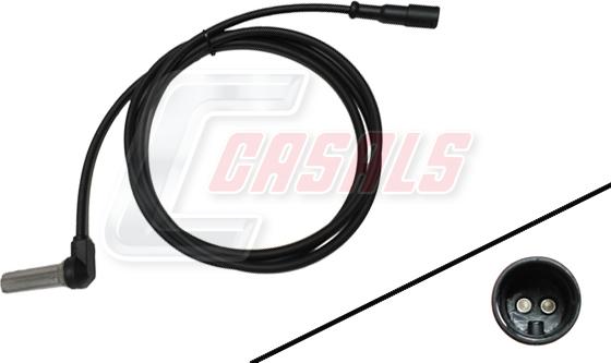 Casals 50336 - Датчик ABS, частота обертання колеса autozip.com.ua