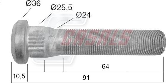 Casals 21535 - Болт кріплення колеса autozip.com.ua