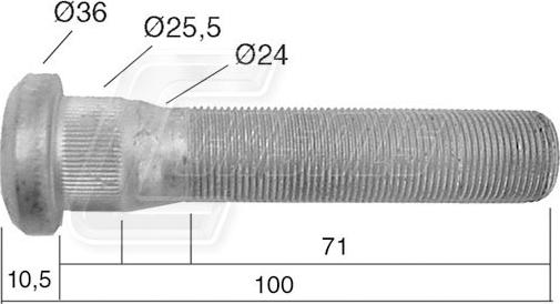 Casals 21530 - Болт кріплення колеса autozip.com.ua