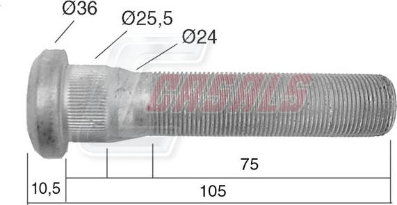 Casals 21531 - Болт кріплення колеса autozip.com.ua