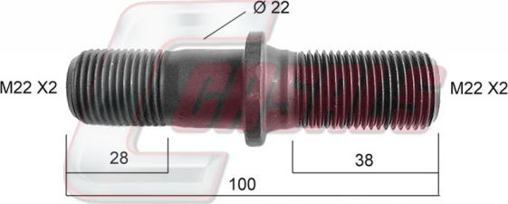 Casals 21160 - Болт кріплення колеса autozip.com.ua