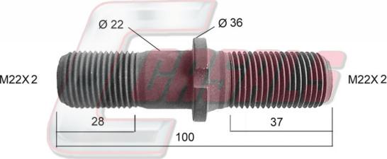 Casals 21287 - Болт кріплення колеса autozip.com.ua