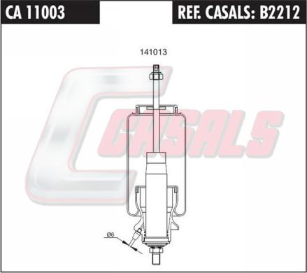 Casals B2212 - Гаситель, кріплення кабіни autozip.com.ua