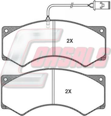 Casals BKM952 - Гальмівні колодки, дискові гальма autozip.com.ua