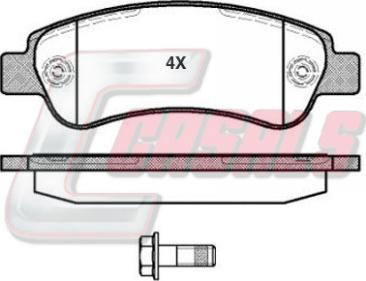 Casals BKM465 - Гальмівні колодки, дискові гальма autozip.com.ua