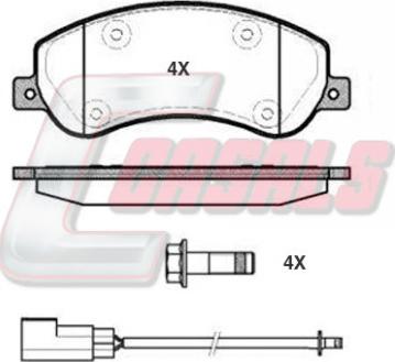 Casals BKM484 - Гальмівні колодки, дискові гальма autozip.com.ua