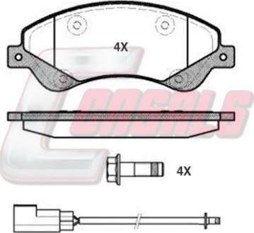 Casals BKM485 - Гальмівні колодки, дискові гальма autozip.com.ua