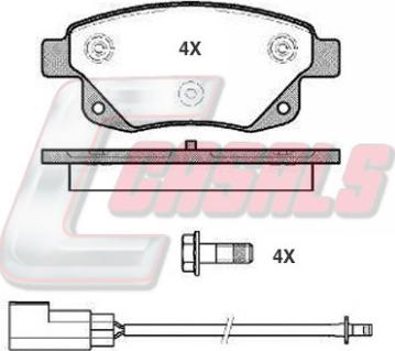 Casals BKM486 - Гальмівні колодки, дискові гальма autozip.com.ua