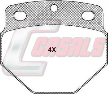 Casals BKM594 - Гальмівні колодки, дискові гальма autozip.com.ua