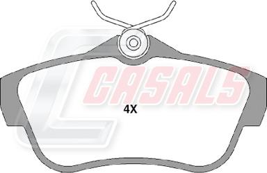 Casals BKM578 - Гальмівні колодки, дискові гальма autozip.com.ua