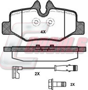 Casals BKM003 - Гальмівні колодки, дискові гальма autozip.com.ua