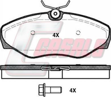 Casals BKM1515 - Гальмівні колодки, дискові гальма autozip.com.ua