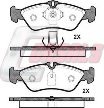 Casals BKM1045 - Гальмівні колодки, дискові гальма autozip.com.ua