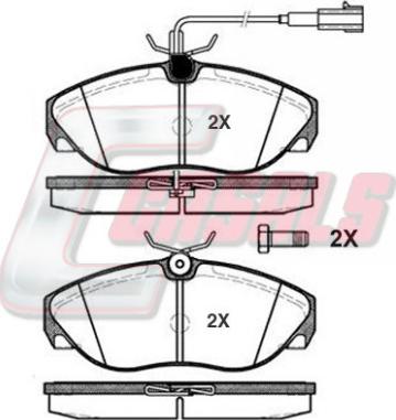 Casals BKM1396 - Гальмівні колодки, дискові гальма autozip.com.ua