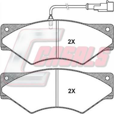 Casals BKM1350 - Гальмівні колодки, дискові гальма autozip.com.ua