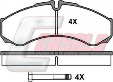 Casals BKM1315 - Гальмівні колодки, дискові гальма autozip.com.ua