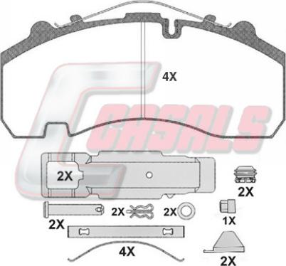 Casals BKM133 - Гальмівні колодки, дискові гальма autozip.com.ua