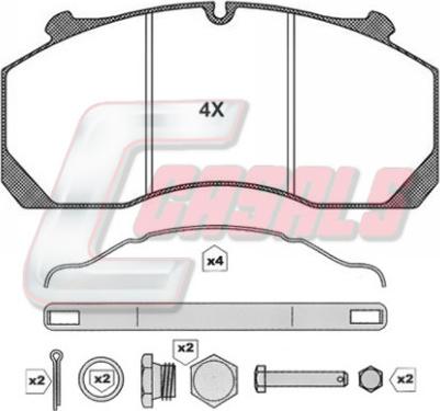 Remsa 21157.80 - Гальмівні колодки, дискові гальма autozip.com.ua