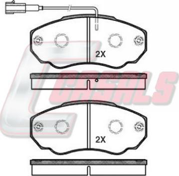 Casals BKM859 - Гальмівні колодки, дискові гальма autozip.com.ua