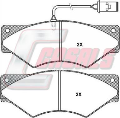 Casals BKM852 - Гальмівні колодки, дискові гальма autozip.com.ua