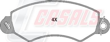 Casals BKM358 - Гальмівні колодки, дискові гальма autozip.com.ua