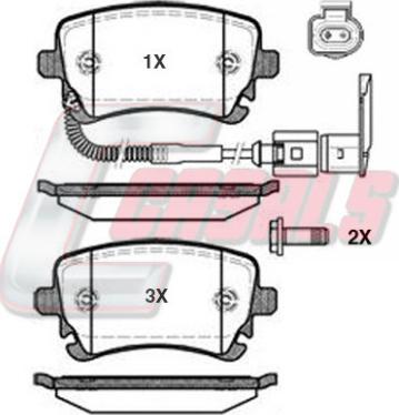 Casals BKM326 - Гальмівні колодки, дискові гальма autozip.com.ua